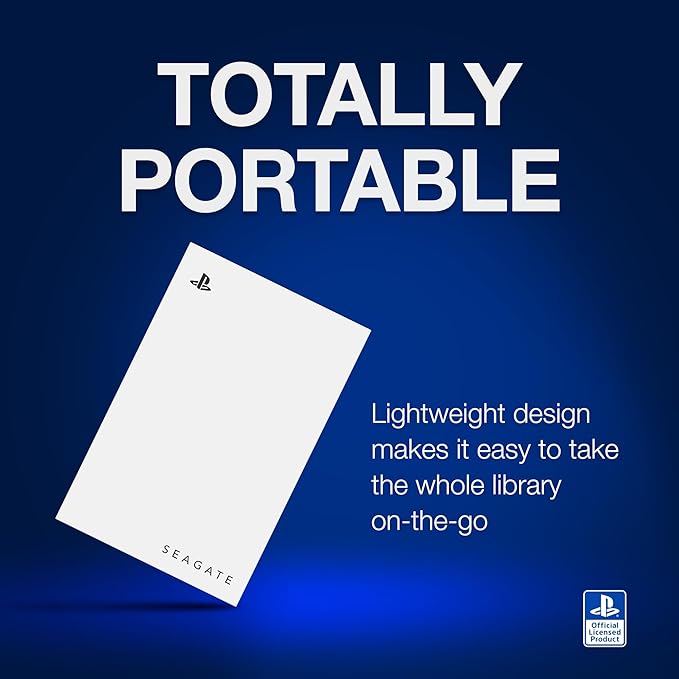 Seagate Game Drive for PlayStation® Consoles 2 TB External Hard Drive - USB 3.2 Gen 1, Officially-Licensed (STLV2000101)