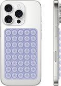 Silicone Suction Phone Case Mount, Non Slip Suction Cup Phone Mount, Phone Accessories Holder for Selfies and Videos, Silicon Adhesive Phone Stand Sticky for Cell Phone Lavender