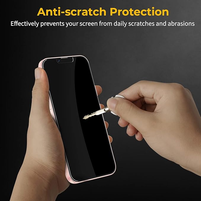 UNBREAKcable 3 Pack Screen Protector for iPhone 13/13 Pro, Double Shatterproof Tempered Glass [Easy Installation] [HD Clear] [Case Friendly] for iPhone 6.1 inch