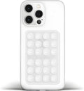 Anteel Medium-Sized Silicone Suction Phone Case Adhesive Mount, Enhanced Suction Power and Upgraded Thickened Sticky Phone Grip, Durable, Hands-Free Sticky Phone Holder, 2.28"x3.46" (Translucent)