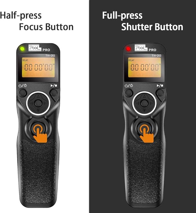 Wireless Shutter Remote Compatible for Canon, Pixel TW-283 N3 Shutter Remote Control Wireless Remote Shutter Release Timer Compatible for Canon EOS 5D, 5D Mark II, 5D Mark III, 6D, 7D, 7D Mark II