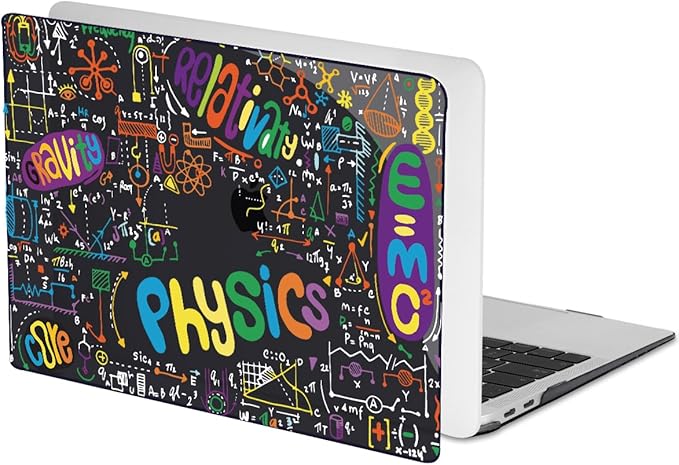 Case Compatible with MacBook Pro 13 inch M2 M1 2022 2021-2016 A2338 A2289 A2251 A2159 A1989 A1706,Pattern Plastic Hard Shell Keyboard Cover Screen Film Webcam Cover, Physical Chemistry