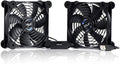 USB Dual 120mm Quiet Fan, 5V USB Portable Cooling Fan for Flat Panel TV Receiver Router DVR PlayStation Xbox Computer Cabinet Cooler