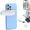 Mirror Effect Lens - Capture Stunning Reflections Instantly,Camera Mirror Reflection Clip for Back Camera Recording, Adjustable Hd Glass Phone Shooting Reflection Mirror (White)