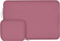 MOSISO Laptop Case 13.3 inch, 13-13.3 inch Laptop Sleeve Bag Compatible with MacBook Air/Pro 13 / Pro 14, HP Dell ASUS Lenovo Notebook, Neoprene Computer Sleeve Bag with Small Case, Dusty Rose