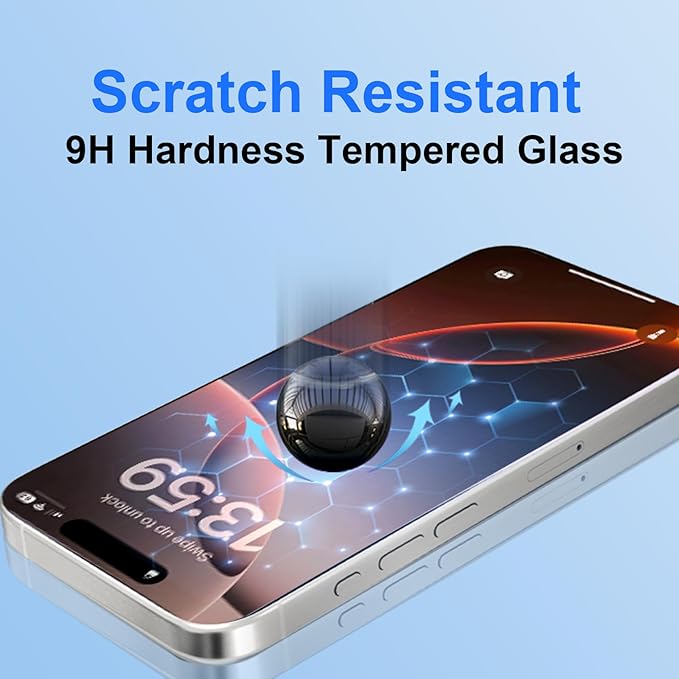 OneFish Full Edge Coverage Tempered Glass Screen Protector for IPhone 15 Plus/IPhone 14 Pro Max 6.7 inch 2 Pack Edge Reinforcement, Self-Aligning Installation, Case Friendly HD Screen Protectors