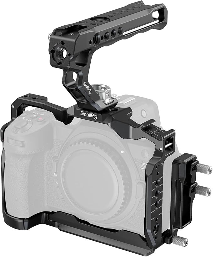 SmallRig Z6 III Camera Cage Kit for Nikon Z6 III, with Top Handle and Cable Clamp, Aluminum Alloy Camera Full Cage Kit with Anti-Twist Design, Built-in Quick Release Plate for Arca-Swiss - 4520