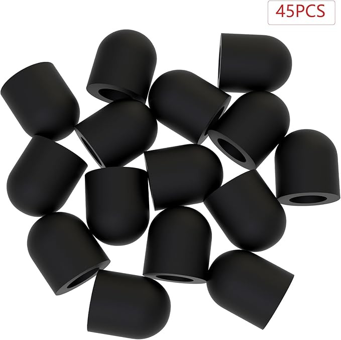 Stylus Replacement Tips, Replacement Rubber Tips for Stylus Pens, Soft Silicone Stylus Tips Silicone Nib Replacement for Touch Pencil Stylus Touchscreen Pen (45pcs)