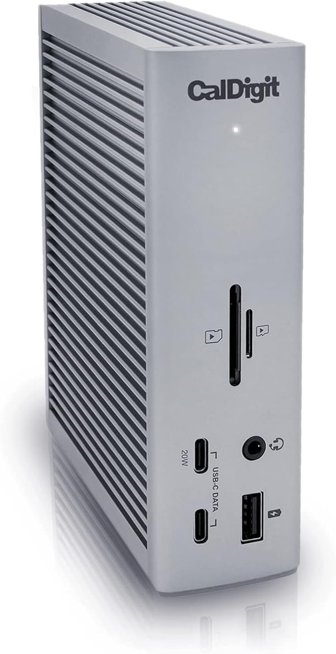CalDigit TS4 Thunderbolt 4 Dock - 18 Ports, 98W Charging, 40Gb/s Thunderbolt 4, USB-A/C, 2.5GbE, 8K/6K Displays, Mac/PC/Chrome Compatible