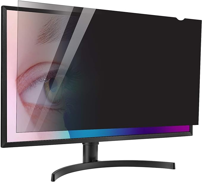 21.5 inch Computer Privacy Screen Filter - Suitable for 16:9 Aspect Ratio Widescreen Monitor - Blue Light Filter - Anti-Glare & Anti-Scratch Protector Film (21.5" Widescreen (16:9))