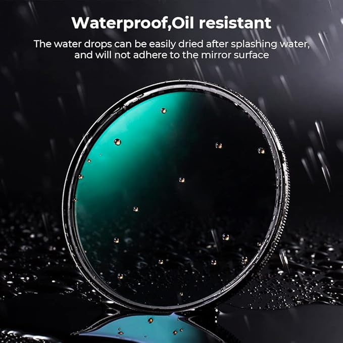 55mm Circular Polarizers Filter, K&F CONCEPT 55MM Circular Polarizer Filter HD 28 Layer Super Slim Multi-Coated CPL Lens Filter (Nano-X Series)