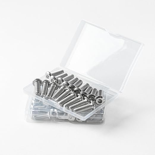3/16-24 x 1/2" (50 Pack) Flat Head Hex Socket Cap Screws Bolts, 304 Stainless Steel 18-8, Hex Drive, Bright Finish, Fully Machine Thread