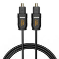 CableCreation Optical Digital Audio Cable 10FT, Thin Fiber Optic Toslink Gold Plated Optical S/PDIF Cord for Home Theater, Sound Bar, TV, PS4, Xbox, VD/CD Player, Game Console& More, Black
