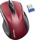 TECKNET Wireless Mouse for Laptop, Silent Mouse Quiet Click, Computer Mice Wireless, 6 Adjustable 4000 DPI Computer Mice
