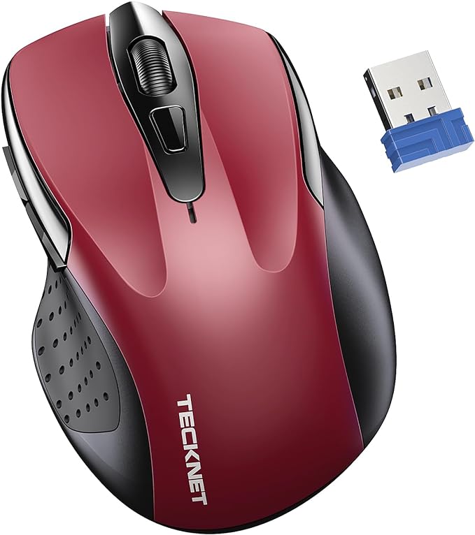 TECKNET Wireless Mouse for Laptop, Silent Mouse Quiet Click, Computer Mice Wireless, 6 Adjustable 4000 DPI Computer Mice