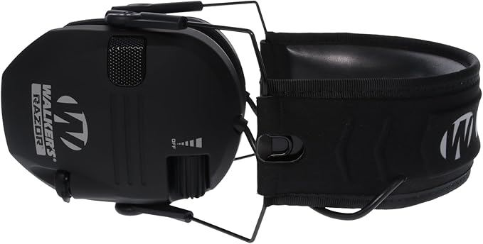 Walker's Razor Slim Ultra Low Profile Compact Design Adjustable Range Shooting Hunting Hearing Protection Electronic Earmuffs