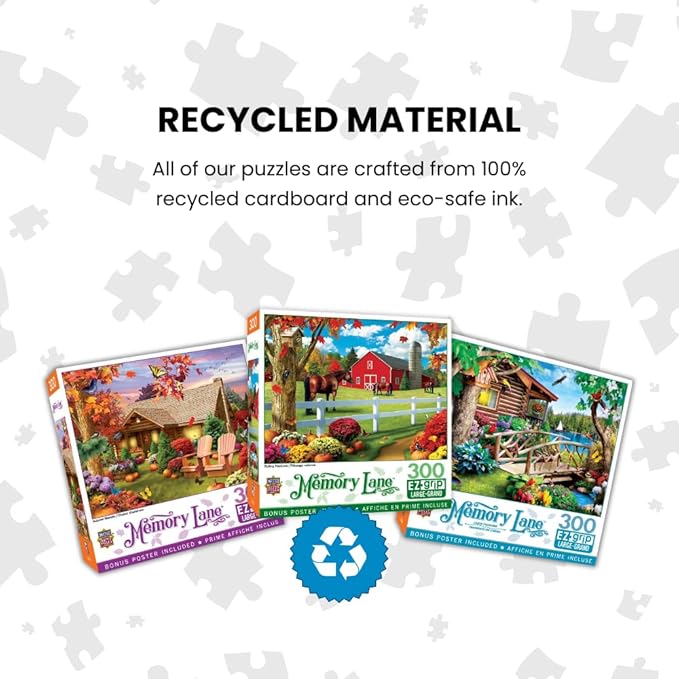 Masterpieces 300 Piece EZ Grip Jigsaw Puzzle - Harvest Breeze - 18"x24"