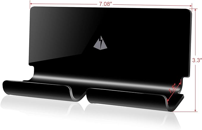 TXEsign Adhesive Wall Tablet Holder Mount Stand for Tablet Smartphones eReader Wall Holder Mount (Black)