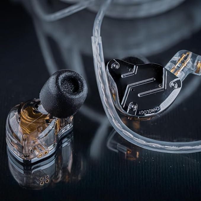 Comply 500 Core Series | Memory Foam Replacement IEM Ear Tips for KZ, Moondrop, FiiO Sennheiser & More | Superior Noise Isolation, Ultimate Comfort, Secure Fit | Black, Large (3 Pairs)