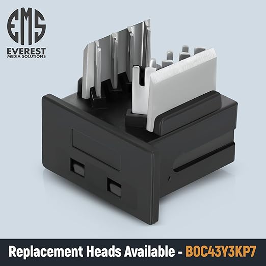 Everest easyJACK - 45° Angled Speed Termination Keystone Tool Set - with 20-Pack of RJ45 Cat6 Keystone Jacks in Green (Slim Profile Design) - Time Saver Network Punch Down Tool Cat6