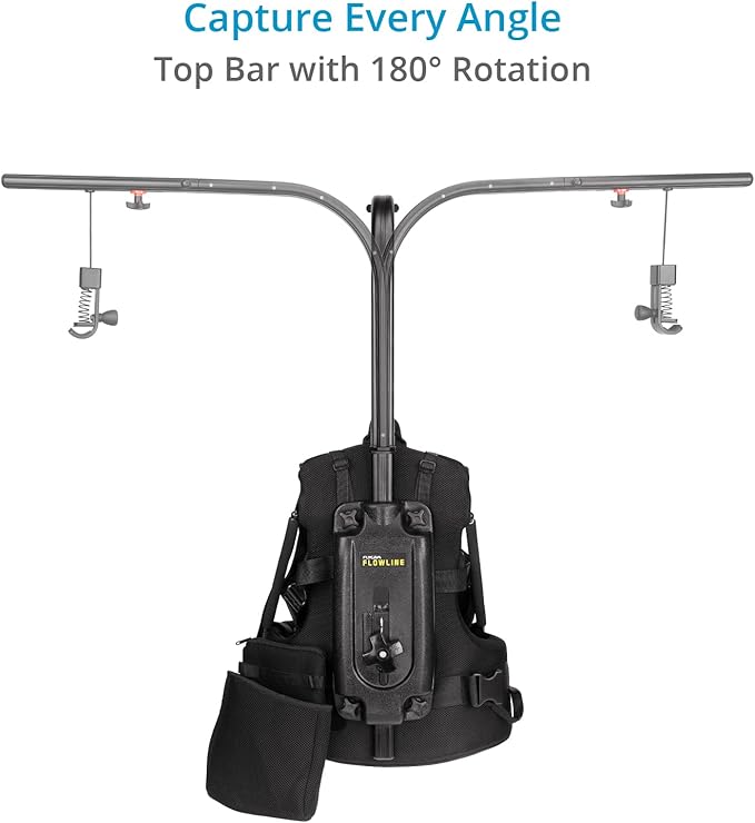 FLYCAM Starter Female Flowline-01 Body Support Rig for Camera & Gimbals (X-Large/XX-Large). 180° Top Bar Rotation & 3-7.5kg / 6-16lb Payload