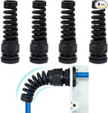 4 Pcs Waterproof Cable Gland,PG21(NPT 3/4) Thread(12.5-18mm),waterproof wire grommet Strain Relief Cord Connectors,Suitable for Various Electrical Installations ，Made of PA66 Material,
