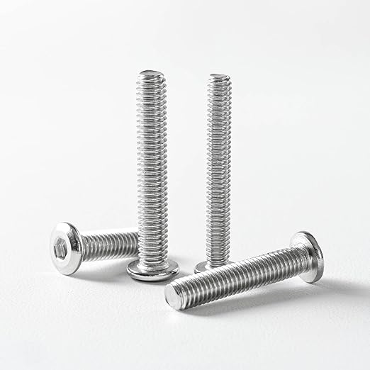 5/16-18 x 2-1/2" (10 Pack) Flat Head Hex Socket Cap Screws Bolts, 304 Stainless Steel 18-8, Hex Drive, Bright Finish, Fully Machine Thread