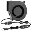 75mm x 30mm USB Blower Fan 5V Turbine Centrifugal Blower Fan for Cooling DIY Computer Case PC 3D Printer Electronics Cabinet Helmet Laptop Game Consoles
