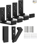 OHIYO Folding Coat Hooks 6pcs Foldable Hook Wall Mounted for Hanging Coat, Jacket, Towel Heavy Duty Wall Hooks Aluminum Alloy Fold up Hooks Headphones Holder Bearing Load 33lb (Black)