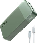 NOBIS Portable Charger, 20000mAh Power Bank, 35W Power Bank Fast Charging, Battery Pack with C to C Cable, Battery Bank with Digital Display for Phone Android etc