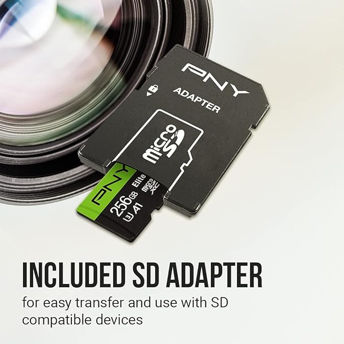 PNY 64GB Elite-X Class 10 U3 V30 microSDXC Flash Memory Card, 3 Count (Pack of 1) - 100MB/s, Class 10, U3, V30, A1, 4K UHD, Full HD, UHS-I, Micro SD