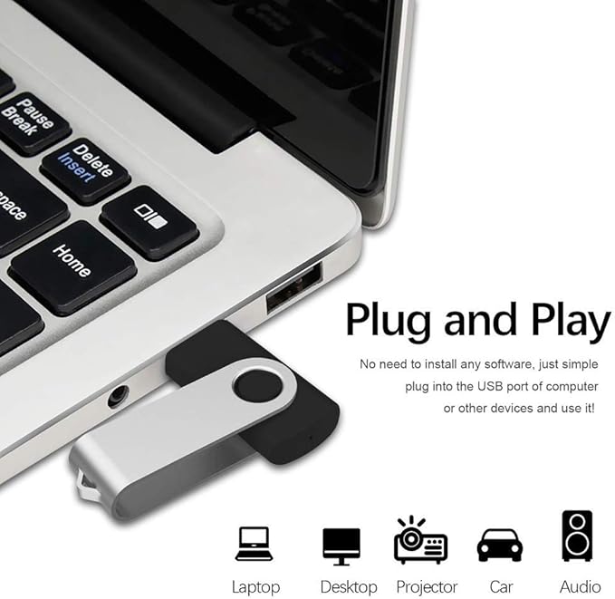 Aiibe 64GB Flash Drive 3.0 10 Pack 64GB USB Flash Drives High Speed Thumb Drive Jump Drive Memory Stick USB Drives 64 GB Bulk, Black