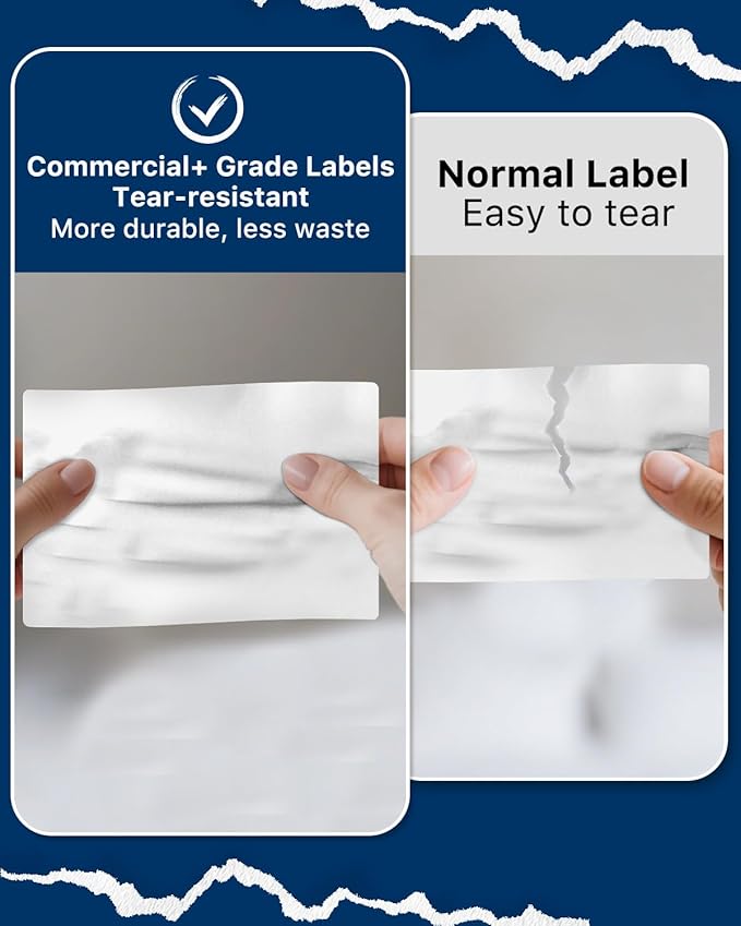 iEager 4x6 Inch Thermal Labels, White Shipping Label Stickers, Commercial+ Grade Thermal Printer Sticker, 180 Labels/Pack