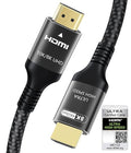 Certified 10K 8K HDMI 2.1 Cable 16.4 FT, 48Gbps Ultra High Speed HDMI Cable with Ethernet 4K 240Hz 165Hz 144Hz 120Hz 8K60Hz eARC HDCP2.3 HDR10+ PC Laptop TV Monitor Projector