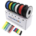 Fermerry 18 AWG Stranded Wire Spool 25ft Each 6 Colors Flexible 18 Gauge Silicone Hook up Wire Kit Electrical Tinned Copper Wire