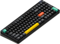 nuphy Halo96 V2 Wireless Keyboard,Gasket Structure,96% Hot Swappable Gaming Keyboard, 99 Kyes RGB Backlit Mechanical Keyboard, Support QMK/VIA,Bluetooth/USB-C/2.4GHz-Black,Raspberry Switches(46gf)