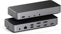 Satechi 13 in 1 Triple 4K USB C Docking Station, 100W Charging, 2 DP, 3 HDMI, 2 USB C, 3 USB-A, Gigabit Ethernet, and Audio Jack for Mac/Windows, MacBook Air/Pro M4/M3/M2/M1, DisplayLink Required