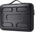 DOMISO 17 inch Laptop Sleeve with Handle Shockproof Computer Bag Waterproof EVA Protective Carrying Case for 17.3" MSI GS73VR Stealth Pro/HP Envy 17/LG Gram 17"/ROG Strix GL702VS, Black