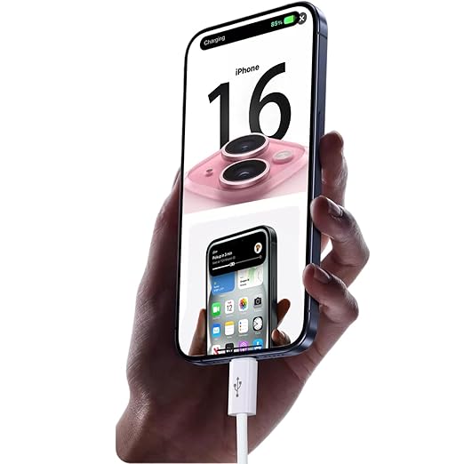 6FT iPhone 17/16/15 USB C to USB C Cable for iPhone 16E,17Air, 17 16 15 Pro Max, 15/16 Plus Woven Cable, AirPods 4/ AirPods Pro (2nd/3rd Gen), iPad 10th Gen iPad Pro iPad Air 5th 4th Charger Cable