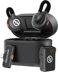 Hollyland Lark M2S Mini Combo (Camera RX+Type-C RX) Wireless Microphone for Camera/iPhone/Android/Laptop, 7g Lightweight, Titanium Clip, 300m Range, Content Creators, Online-Teaching, Streaming