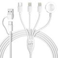 4 in 2 Apple Watch Charger, USB C Apple Watch Charger Cable for Apple Watch/iPhone, Watch Magnetic Charging Cord for iWatch Series SE/8/7/6/5/4/3/2 - Wireless Travel Watch Charger AirPods&iPad-6FT