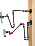Super Upgraded Magic Arm with LED, 82cm Length, Phone Wall Mount Holder Bracket, Desk Mount, Phone Clip and Camera Clamp（Metal Base +82cm arms+Metal Clip