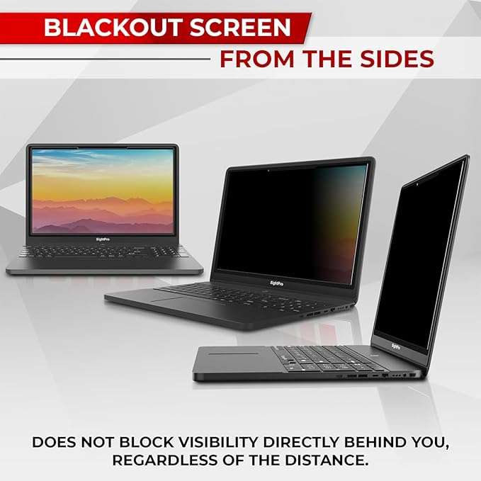 Magnetic Laptop Privacy Screen 15.6 Inch 16:9 - Removable Computer Privacy Filter Shield and Protector