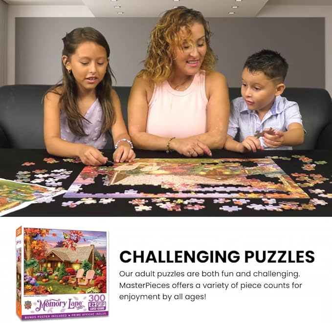 Masterpieces 300 Piece EZ Grip Jigsaw Puzzle - Oceanside View - 18"x24"