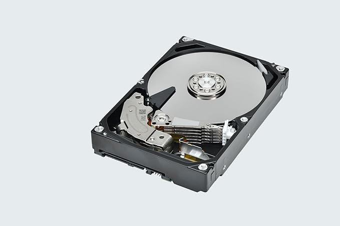 Toshiba N300 PRO 8TB Large-Sized Business NAS (up to 24 Bays) 3.5-Inch Internal Hard Drive - Up to 300 TB/Year Workload Rate CMR SATA 6 GB/s 7200 RPM 512 MB Cache - HDWG780XZSTB