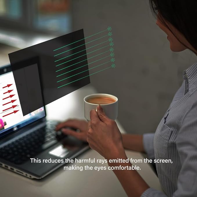 14.1 Inch - 16:10 Aspect Ratio - Laptop Privacy Screen Filter for Widescreen Laptop - Notebook - Anti-Glare - Anti-Scratch Protector Film for Data confidentiality