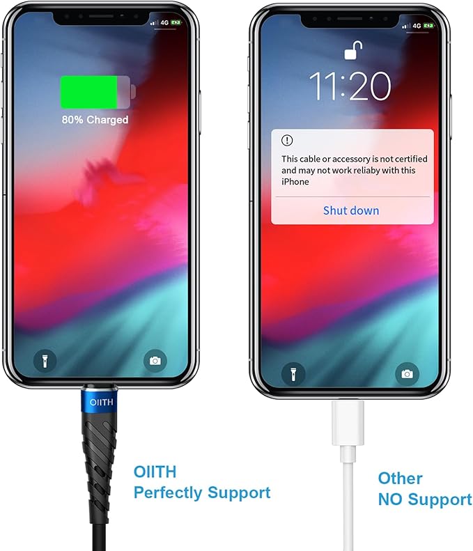 OIITH USB C Cable, USB A to USB C 3A Fast Charging (6FT 3Pack) Phone USB Type-C Charge Cable Android Charge Cord USB C Charger Cable for iPhone 15 Plus/Pro/Pro Max/Samsung/Pad/Laptop/LG/-Blue