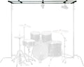 Glide Gear OH 150 Overhead Rig – for Camera, Lights – 4–12ft Modular Platform, Tripod/C-Stand Mounted, 20 lb Capacity