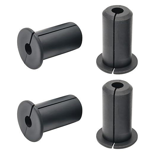 4pc Starlink Cable Grommet 3/4" Silicone Waterproof Wall Hole Pass Through Split Cable Bushings for TV Wire Ethernet Cord, Starlink Cable Routing Kit Accessories,38mm/1.5"Ht, Black