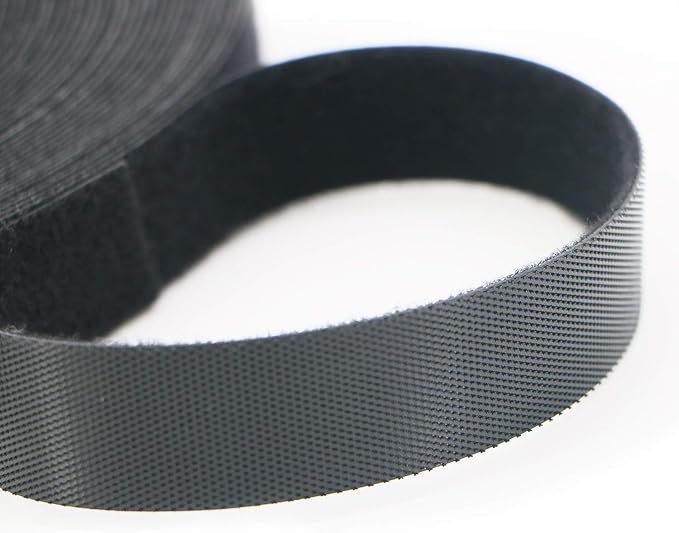 Pasow fastening tape Cable Tie Double Side Nylon Power Wire Management 3/4Inch 1 Roll Hook (5 Yards, Style 2)